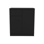 Credenza con cassetto e 2 ante, Armadietto moderno con spazio contenitivo, Mobile contenitore d'accento