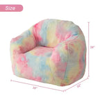 Poltrona a sacco di lusso in morbida pelliccia sintetica con braccioli e schienale, lettino ergonomico in memory foam per soggiorno, camera da letto, ufficio