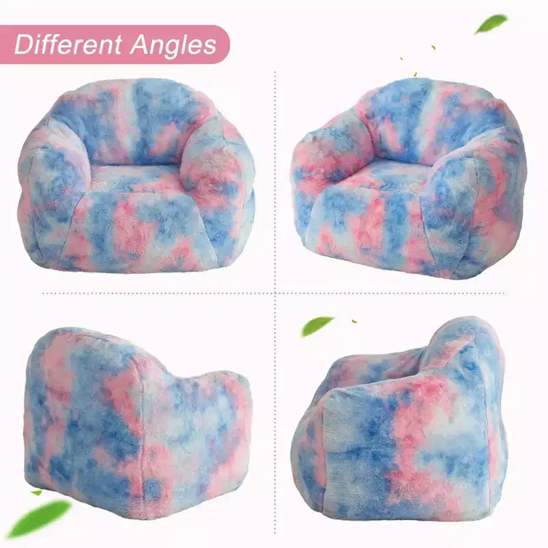 Poltrona a sacco di lusso in morbida pelliccia sintetica con braccioli e schienale, lettino ergonomico in memory foam per soggiorno, camera da letto, ufficio