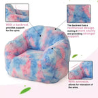 Poltrona a sacco di lusso in morbida pelliccia sintetica con braccioli e schienale, lettino ergonomico in memory foam per soggiorno, camera da letto, ufficio
