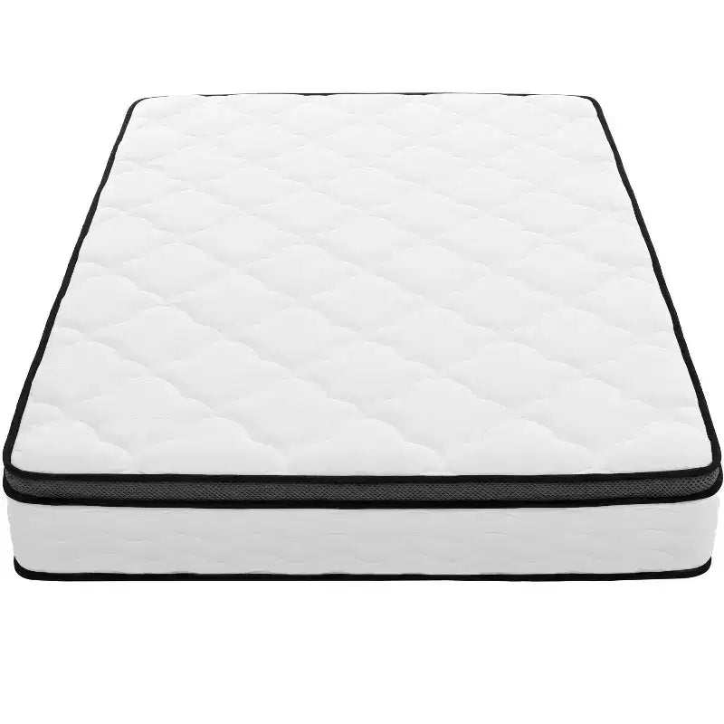 Materasso Okak Full/Queen Size in scatola con molle insacchettate, materasso ibrido a media rigidità per alleviare la pressione con copertura traspirante, CertiPUR-US