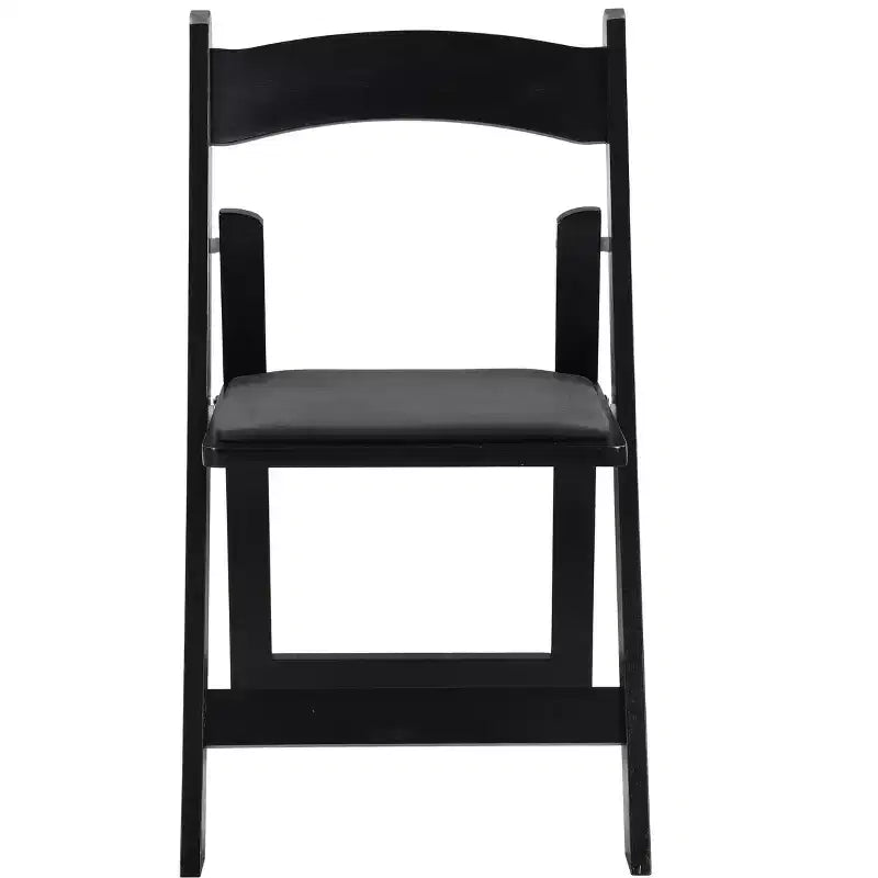 Okak, set di 4 comode sedie da pranzo rustiche in legno con sedile imbottito, sedie pieghevoli d'accento per sala da pranzo, soggiorno