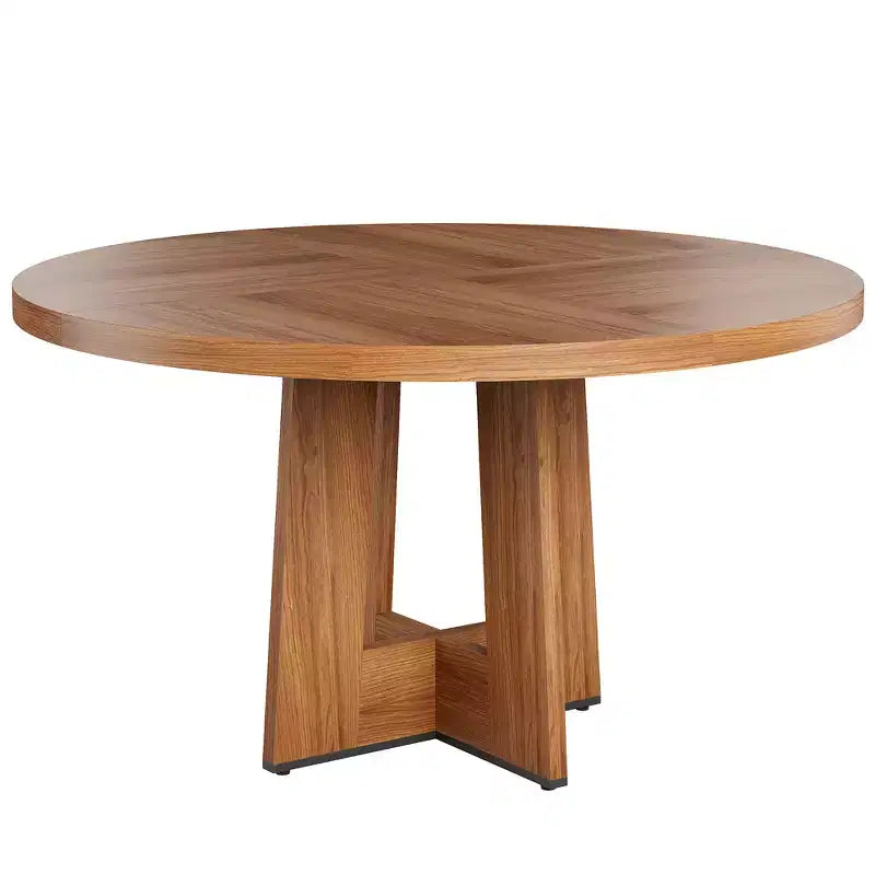 Tavolo da pranzo rotondo moderno a 7 gambe, tavolo da cucina robusto da 42 pollici per angolo colazione, appartamento o ufficio domestico, per 4-6 persone