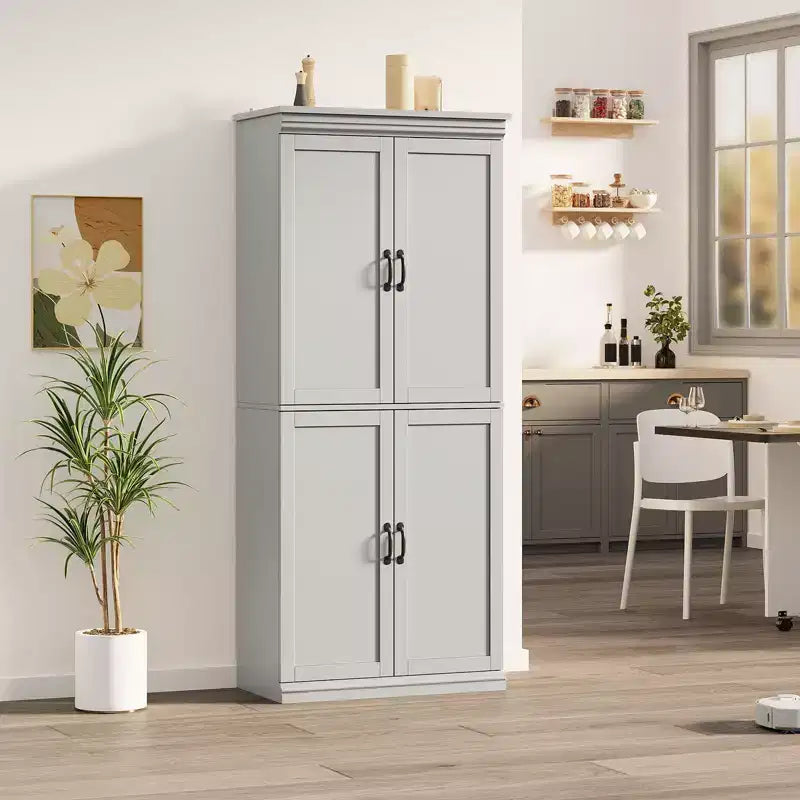 Mobile da cucina autoportante GustoWave, credenza da 70 pollici con ante e ripiani regolabili