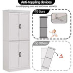 Mobile da cucina autoportante GustoWave, credenza da 70 pollici con ante e ripiani regolabili