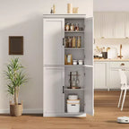 Mobile da cucina autoportante GustoWave, credenza da 70 pollici con ante e ripiani regolabili