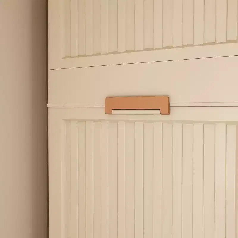 Armadio portatile con 6 ante magnetiche, 6 cubi e 2 aste appendiabiti, include 6 grucce, armadio per vestiti per bambini, bianco