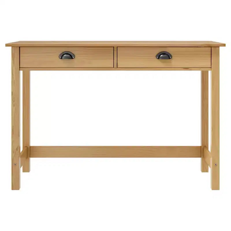 Consolle Marrone Miele in Legno Massello di Pino Cassetti Compatti