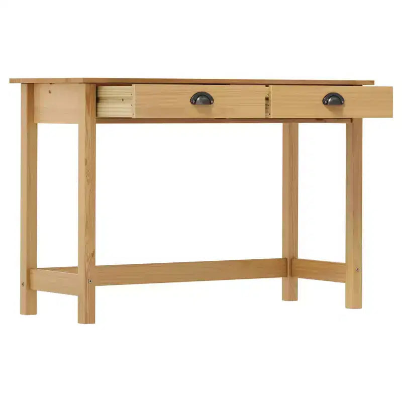 Consolle Marrone Miele in Legno Massello di Pino Cassetti Compatti