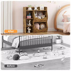 Libreria per Bambini, Mobile Contenitore Giocattoli Alto 91 cm, Espositore Giocattoli a Doppia Faccia a 5 Scomparti con Ampio Ripiano Superiore per Stanza dei Bambini, Camera da Letto