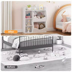 Libreria per Bambini, Mobile Contenitore Giocattoli Alto 91 cm, Espositore Giocattoli a Doppia Faccia a 5 Scomparti con Ampio Ripiano Superiore per Stanza dei Bambini, Camera da Letto