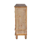 GDFStudio Patel Credenza/Madia Rustica in Legno di Abete da 150 cm con 3 Cassetti