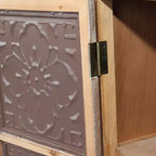 GDFStudio Patel Credenza/Madia Rustica in Legno di Abete da 150 cm con 3 Cassetti