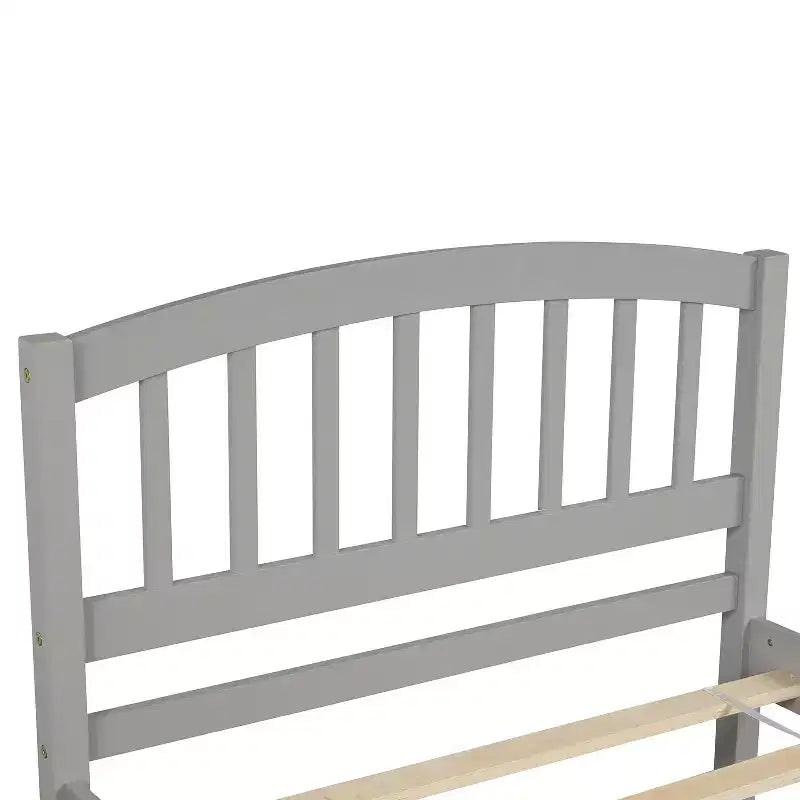 Letto a piattaforma singolo con letto estraibile, struttura del letto singolo in legno con testiera per camera da letto