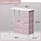 Cassettiera Sorbus a 12 cassetti - Mobile contenitore con struttura in acciaio, piano e maniglie in legno - Grande cassettiera per camera da letto, cameretta dei bambini e altro ancora