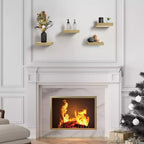 Sorbus, mensole quadrate galleggianti a parete, 22,86 cm, 4 pezzi, per camera da letto, cucina, soggiorno, bagno