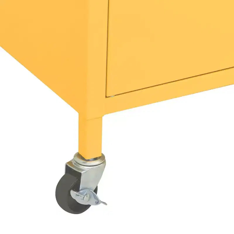 CLIHOME Armadietto portaoggetti resistente, armadietto portadocumenti autoportante con ruote per ufficio domestico, stile industriale