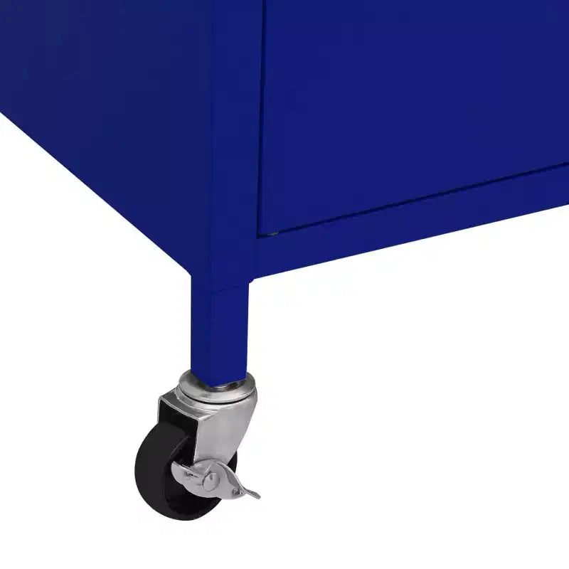 CLIHOME Armadietto portaoggetti resistente, armadietto portadocumenti autoportante con ruote per ufficio domestico, stile industriale