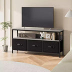 Mobile TV, mobile TV per TV da 50 pollici, mobile TV per camera da letto con cassetti e ripiani, console multimediale
