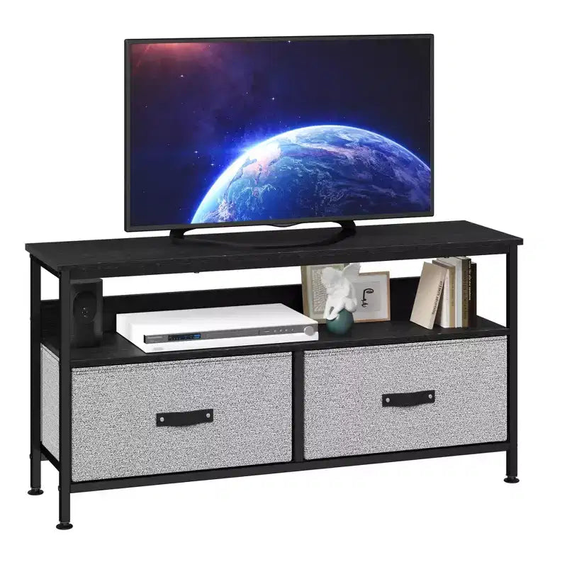 Mobile TV, mobile TV per TV da 50 pollici, mobile TV per camera da letto con cassetti e ripiani, console multimediale