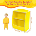 Libreria per bambini GustoWave, scaffale portaoggetti a 3 livelli in legno, armadietto portaoggetti in legno, armadietto portaoggetti da 24 litri, adatto per la camera dei bambini, la sala giochi, il corridoio