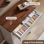 Comò a 5 cassetti per camera da letto, cassettiera alta 120 cm con maniglie dorate, comodino in legno, organizer per vestiti per ingresso e camera da letto