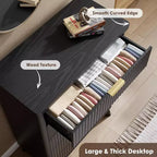 Comò a 5 cassetti per camera da letto, cassettiera alta 120 cm con maniglie dorate, comodino in legno, organizer per vestiti per ingresso e camera da letto