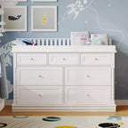 Famapy Versatile Baby Changing Table Dresser: Convertible Design, Spacious Drawers  Grow with Your Little One