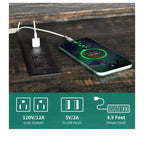 Mobile TV con luci LED e prese di corrente, per TV fino a 65 pollici, Centro di intrattenimento con ripiani regolabili e ante in vetro per soggiorno