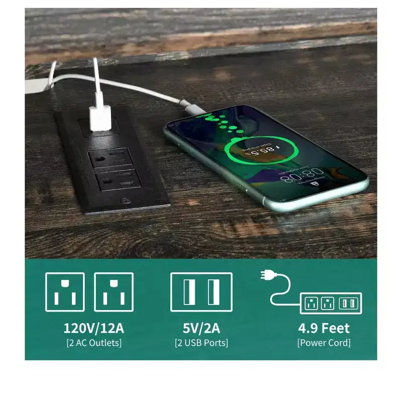Mobile TV con luci LED e prese di corrente, per TV fino a 65 pollici, Centro di intrattenimento con ripiani regolabili e ante in vetro per soggiorno