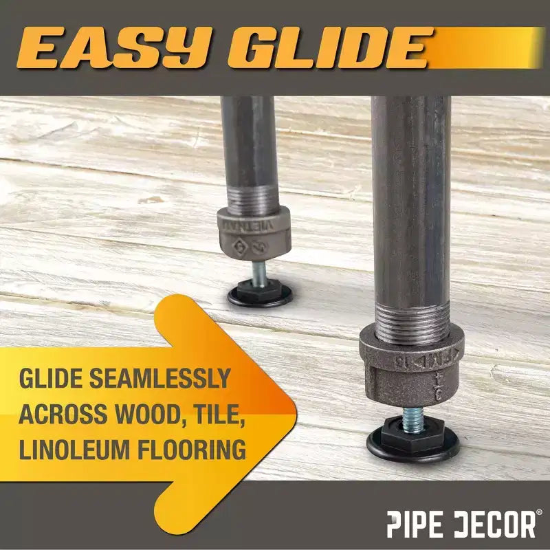 Piedini di livellamento Pipe Decor per gambe a tubi (confezione da 4)