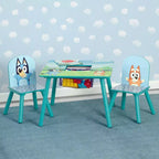Tavolo per bambini Bluey di Delta Children e 2 sedie con contenitore