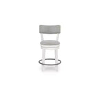 Signature Design by Ashley Robbinsdale Sgabello da bar imbottito girevole, set da 2, bianco anticato