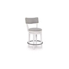 Signature Design by Ashley Robbinsdale Sgabello da bar imbottito girevole, set da 2, bianco anticato