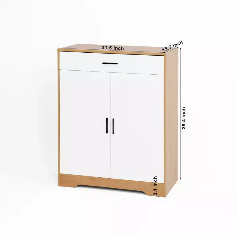 CLIHOME Scarpiera a 4 Ripiani, Organizer per Scarpe Autoportante in Legno con Ripiani Regolabili