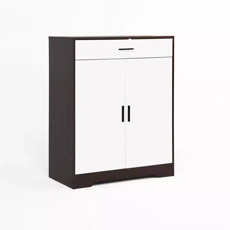 CLIHOME Scarpiera a 4 Ripiani, Organizer per Scarpe Autoportante in Legno con Ripiani Regolabili