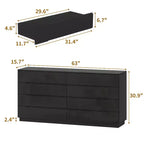 Cassettiera Moderna a 8 Cassetti Famapy con Illuminazione Base a LED, Finitura Lucida e Versatilità Multi-Stanza, Cassettiera, Elegante Organizzatore per la Casa