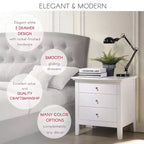 Comodino elegante bianco casual
