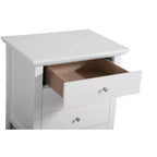 Comodino elegante bianco casual