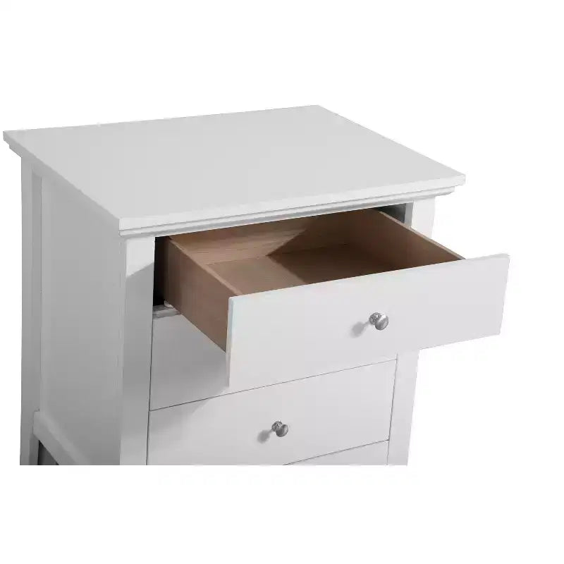 Comodino elegante bianco casual