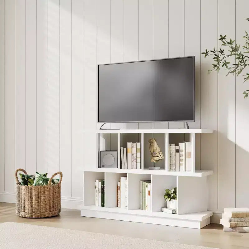 Mobile contenitore a 8 cubi, scaffale aperto con 10 pannelli