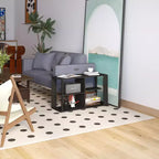Tavolino da Caffè a 3 Ripiani HOMLUX con Scaffali Aperti Tavolino d'Appoggio Piccolo per Soggiorno Camera da Letto