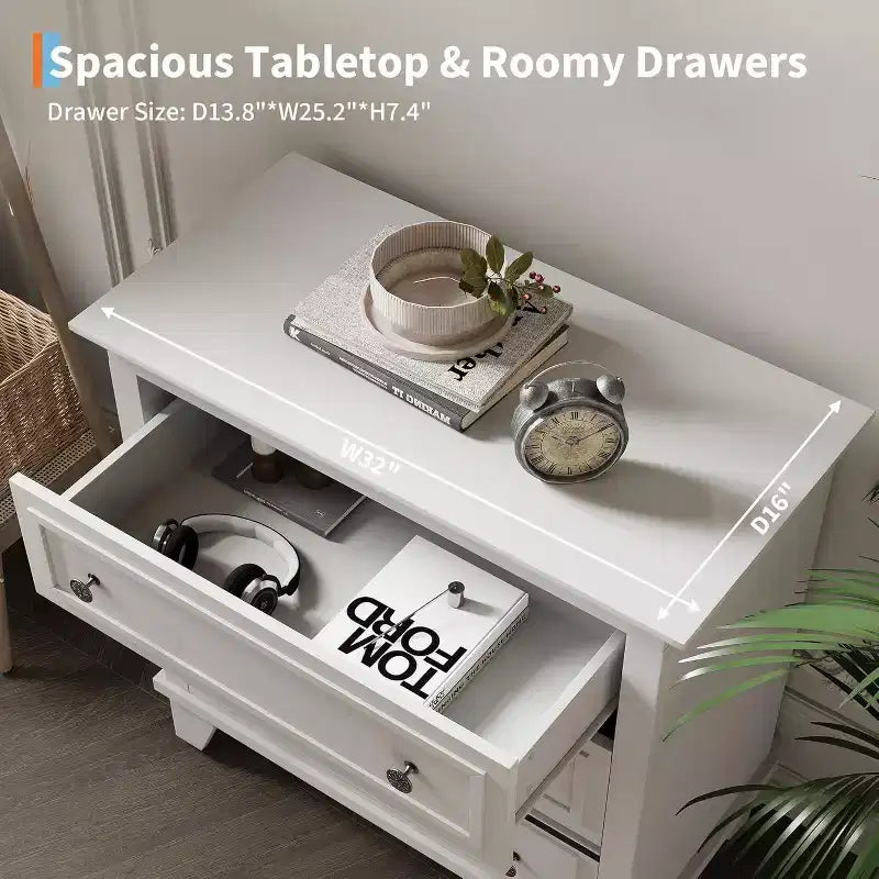 Cassettiera moderna a 3 cassetti, mobile contenitore in legno con eleganti maniglie in metallo, cassettiera compatta per camera da letto, soggiorno, ingresso, corridoio