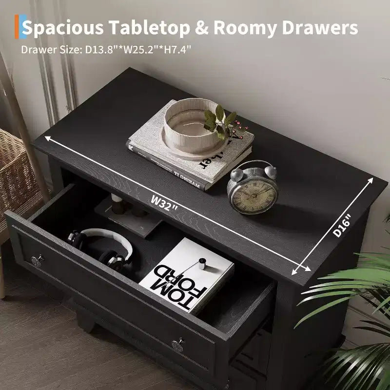 Cassettiera moderna a 3 cassetti, mobile contenitore in legno con eleganti maniglie in metallo, cassettiera compatta per camera da letto, soggiorno, ingresso, corridoio