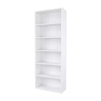 Homez Scaffale libreria etagere in legno a 6 ripiani alto 160 cm con ripiani regolabili