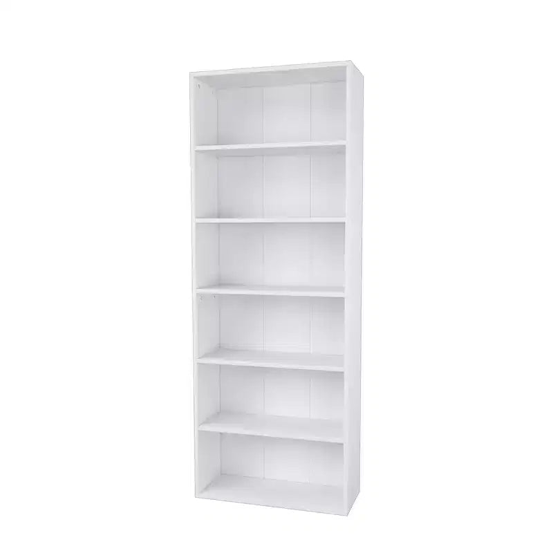 Homez Scaffale libreria etagere in legno a 6 ripiani alto 160 cm con ripiani regolabili