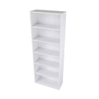 Homez Scaffale libreria etagere in legno a 6 ripiani alto 160 cm con ripiani regolabili