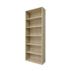 Homez Scaffale libreria etagere in legno a 6 ripiani alto 160 cm con ripiani regolabili