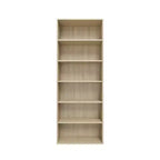 Homez 63.23 in. Tall Wood 6-Shelf Etagere Bookcase with Adjustable Shelves