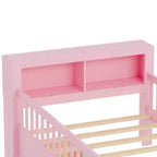 Letto a piattaforma in legno per bambini, una piazza, con 2 cassetti portaoggetti e sponde di protezione su entrambi i lati